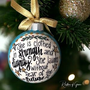 2024 Holiday Magic: Strength & Dignity Ornament! Personalized Christmas Gift